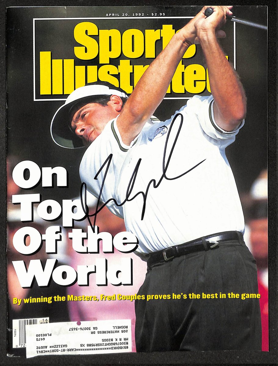Fred Couples Signed/Autographed 1992 Sports Illustrated PGA Golf JSA 214647