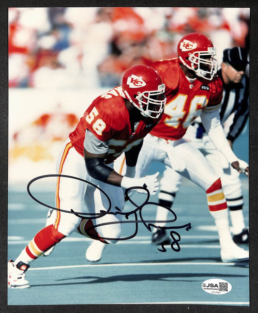 Derrick Thomas HOF Signed/Autographed 8x10 Photo Kansas City Chiefs JSA 214453