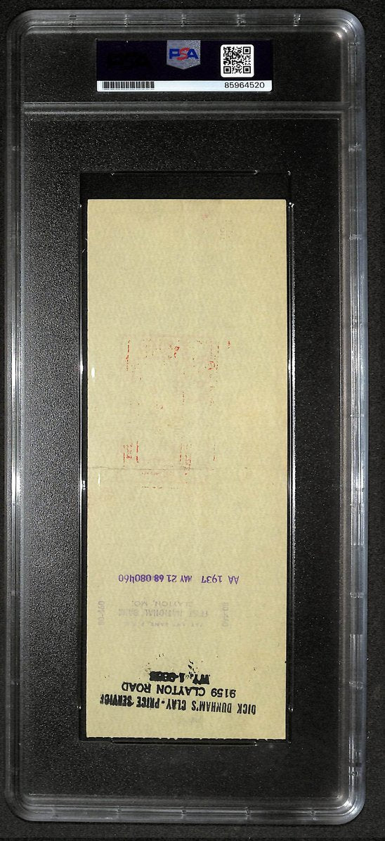 Harry Caray HOF Signed/Autographed 1968 Bank Check Cubs PSA 214691