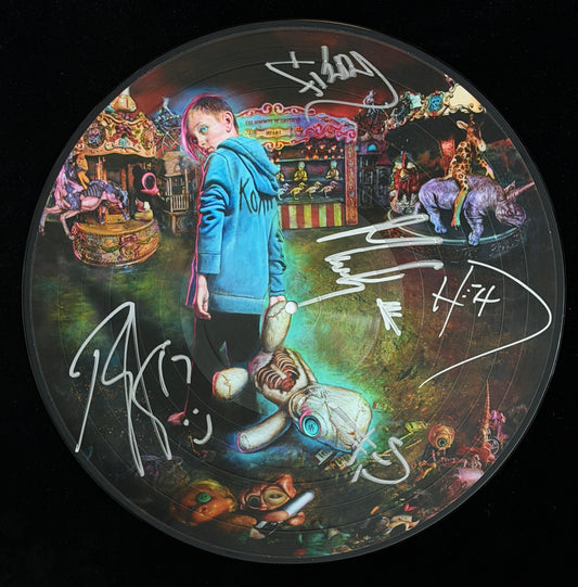 KORN Davis + 4 Signed The Serenity of Suffering Vinyl LP Album PSA 214704
