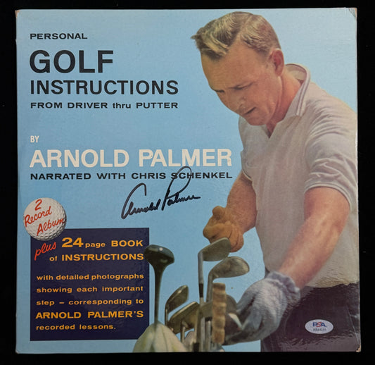 Arnold Palmer Signed/Autographed Golf Instructions Vinyl LP Album PSA 214706