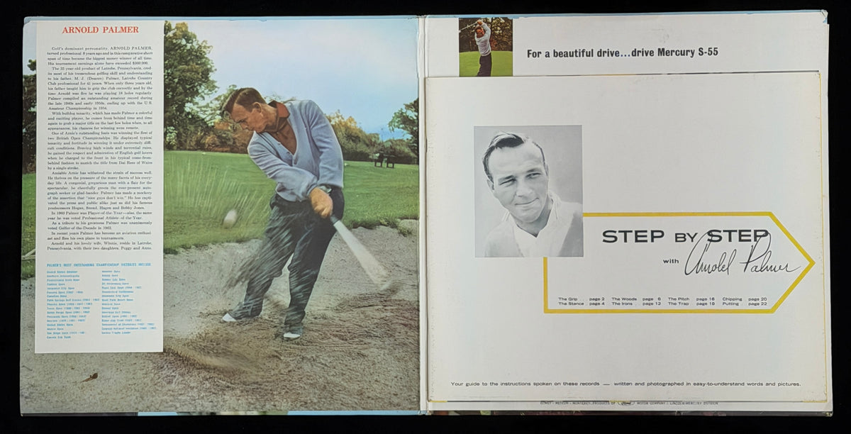 Arnold Palmer Signed/Autographed Golf Instructions Vinyl LP Album PSA 214706