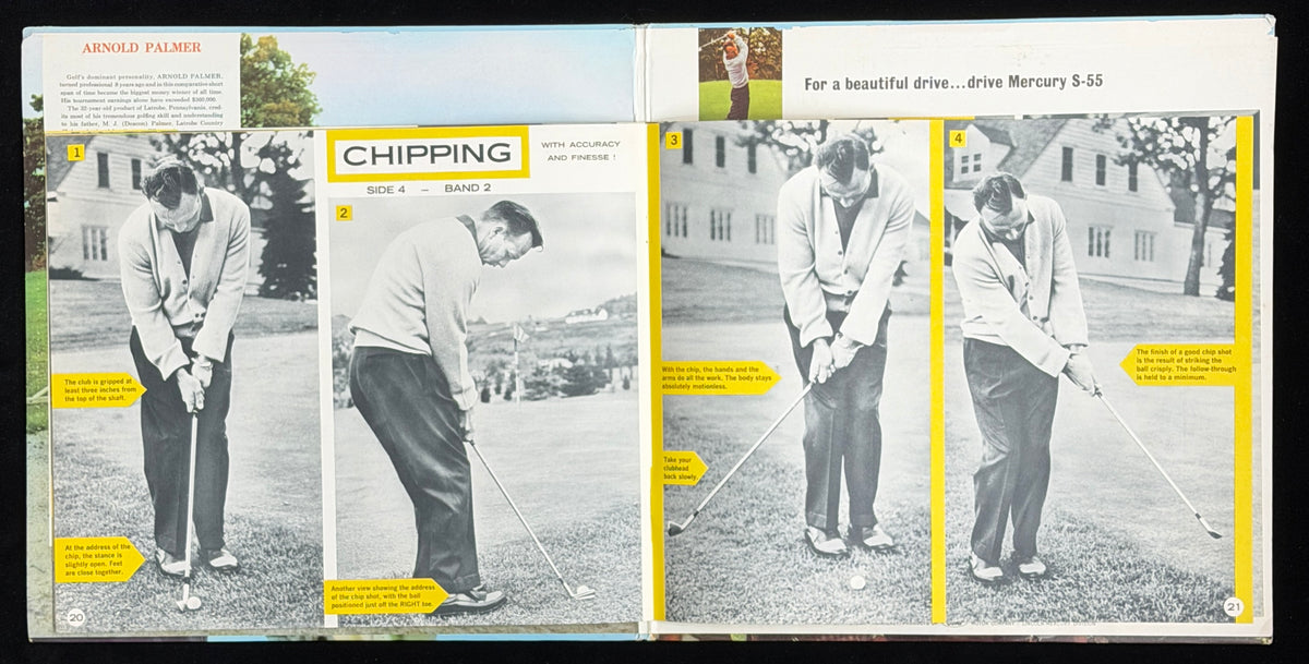 Arnold Palmer Signed/Autographed Golf Instructions Vinyl LP Album PSA 214706