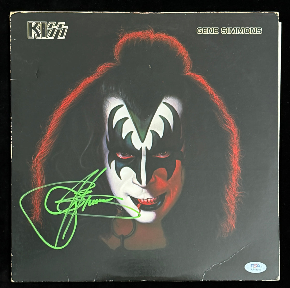 Gene Simmons Signed/Autographed Kiss Solo 1978 Vinyl LP Album PSA 214707