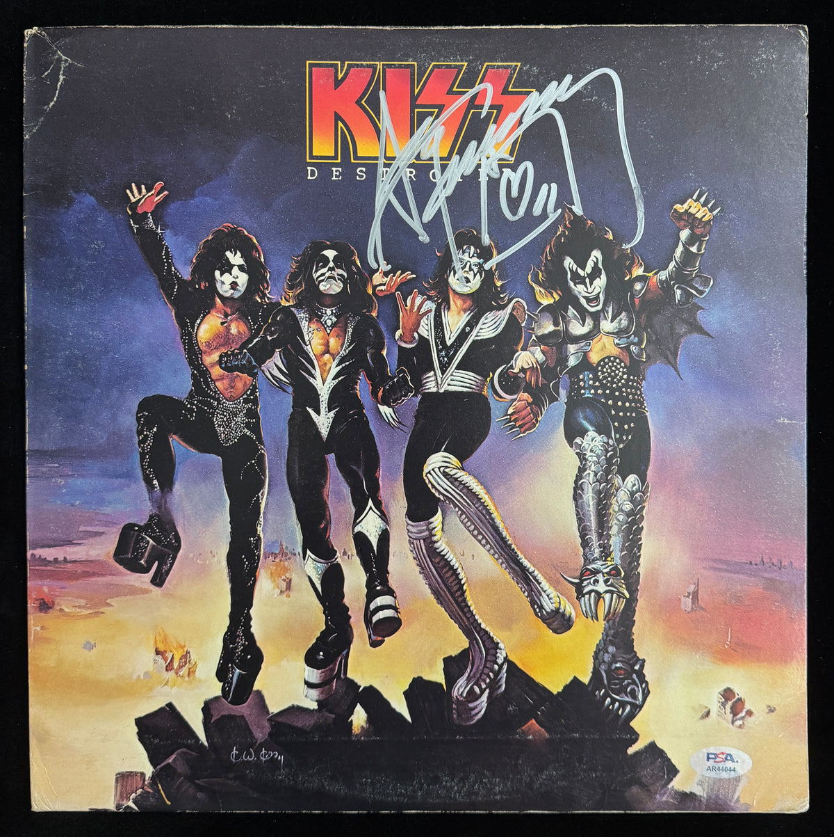 Ace Frehley Signed/Autographed KISS Destroyer 1977 Vinyl LP Album PSA 214711