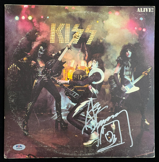Ace Frehley Signed/Autographed KISS Alive! 1975 Vinyl LP Album PSA 214713