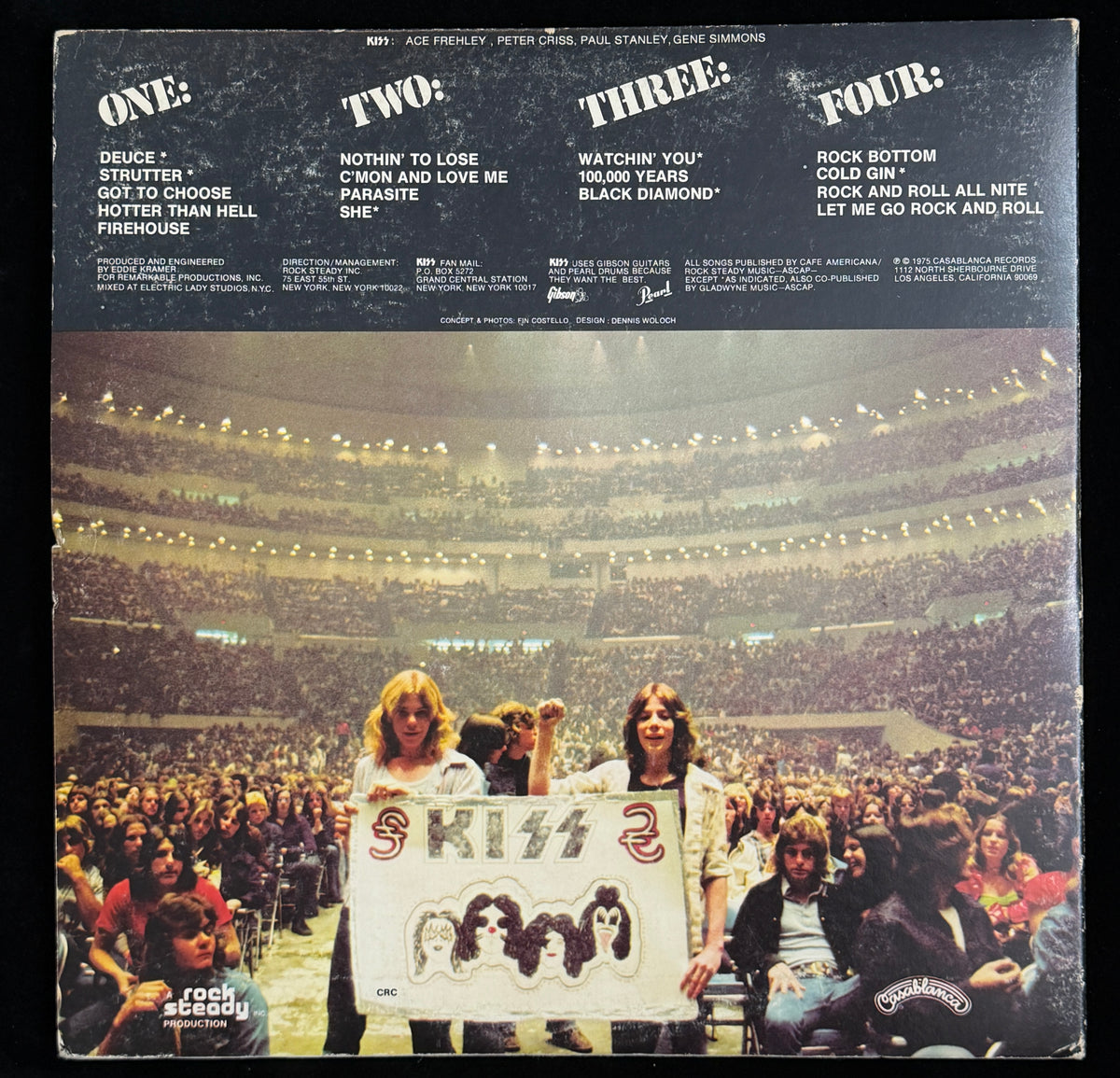 Ace Frehley Signed/Autographed KISS Alive! 1975 Vinyl LP Album PSA 214713