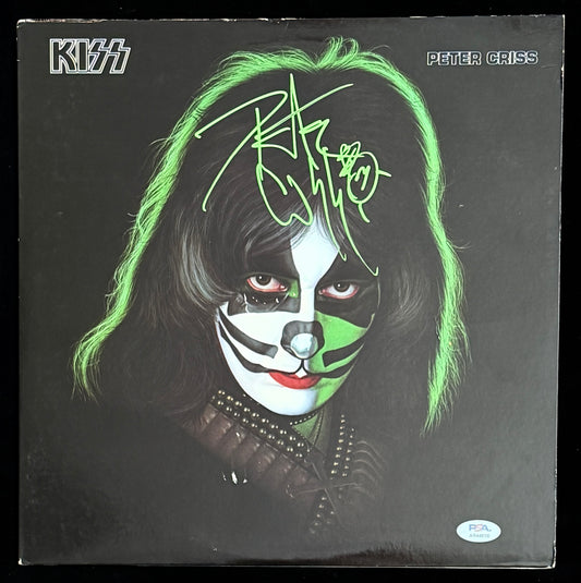 Peter Criss Signed/Autographed Kiss Solo 1978 Vinyl LP Album PSA 214714