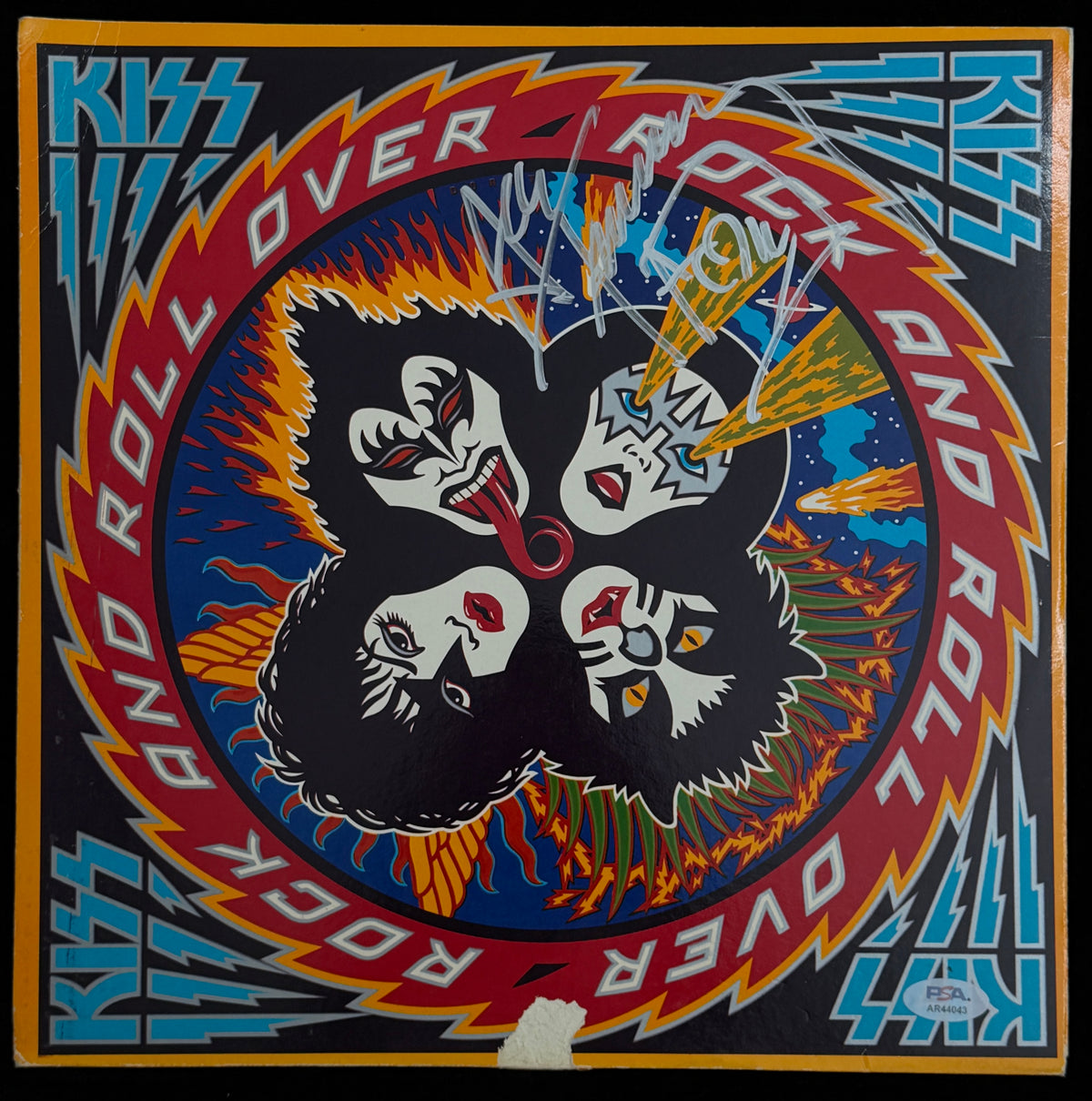 Ace Frehley Signed/Autographed Rock and Roll Over 1976 Vinyl LP Album PSA 214715