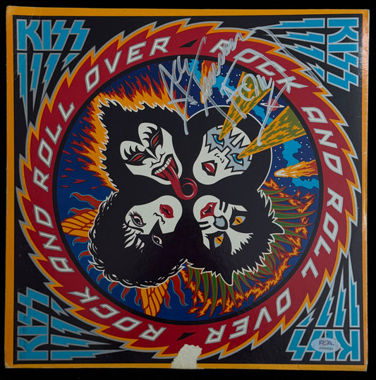 Ace Frehley Signed/Autographed Rock and Roll Over 1976 Vinyl LP Album PSA 214715