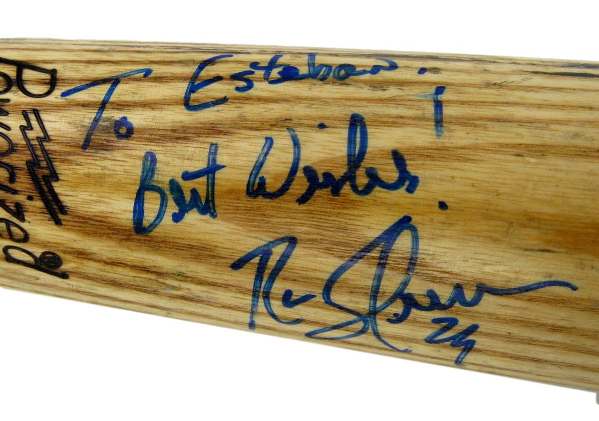 Rusty Greer Signed Louisville Slugger Game Used Model Baseball Bat Rangers 13568