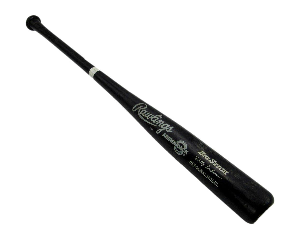 Wally Backman Rawlings Pro Ring Game Used Model 34" Baseball Bat Mets 213577