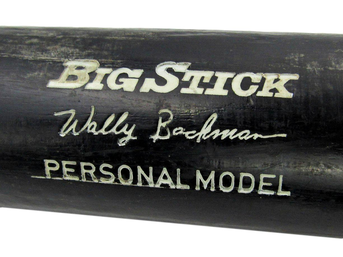 Wally Backman Rawlings Pro Ring Game Used Model 34" Baseball Bat Mets 213577