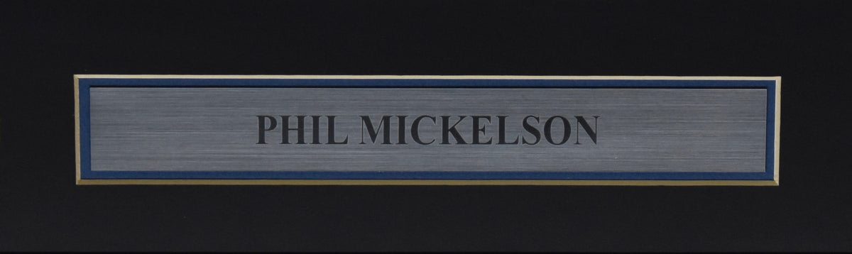 Phil Mickelson Signed/Auto 2019 Bethpage Pin Flag Framed JSA 214665