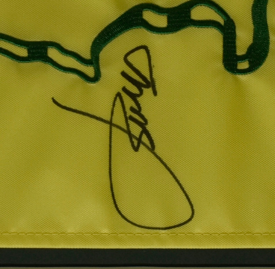 Jordan Speith Signed/Auto 2015 Masters Pin Flag Framed Beckett 214670