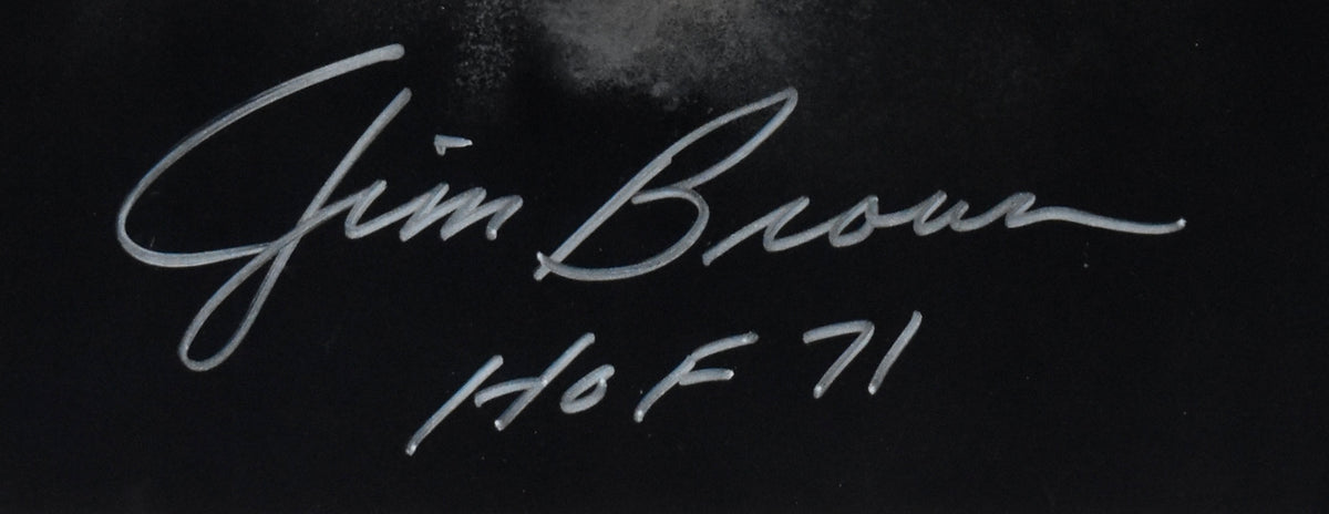 Jim Brown HOF Browns Signed Autographed 16x20 Photo Framed PSA/DNA 214671