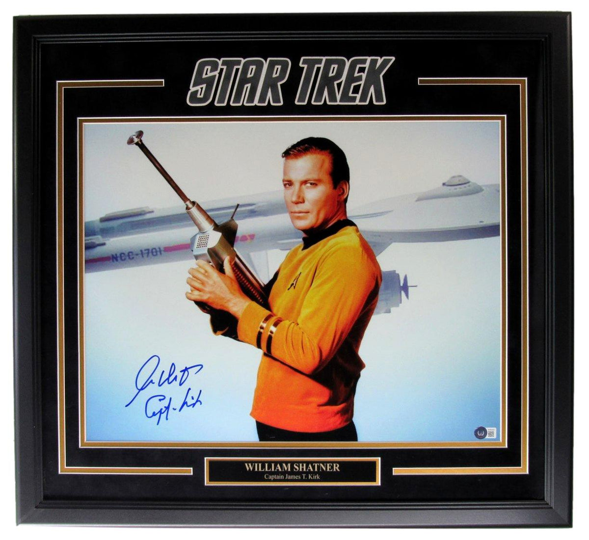 William Shatner Actor Star Trek Autographed 16x20 Photo Framed Beckett 212778