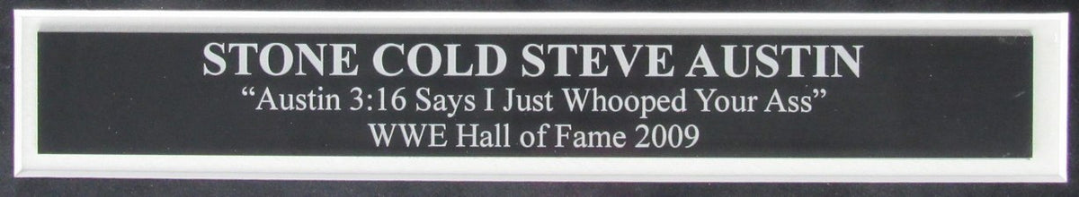 Stone Cold Steve Austin WWE Autographed 16x20 Photo Framed Beckett 212779