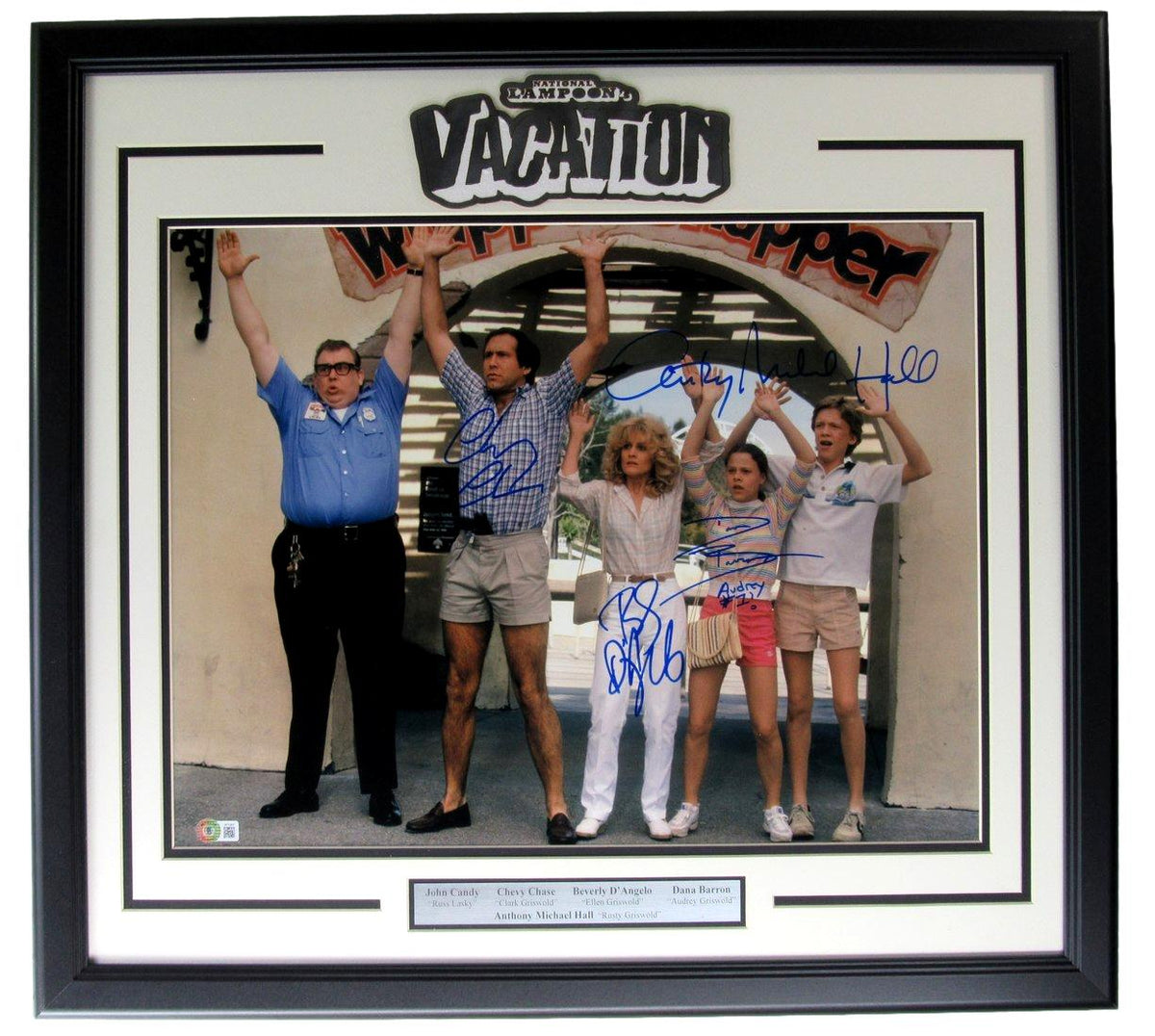 National Lampoons Vacation Signed x 4 16x20 Photo Framed Beckett 212780