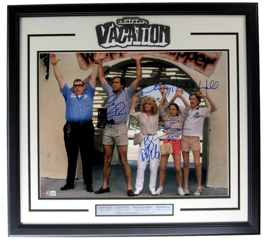 National Lampoons Vacation Signed x 4 16x20 Photo Framed Beckett 212780