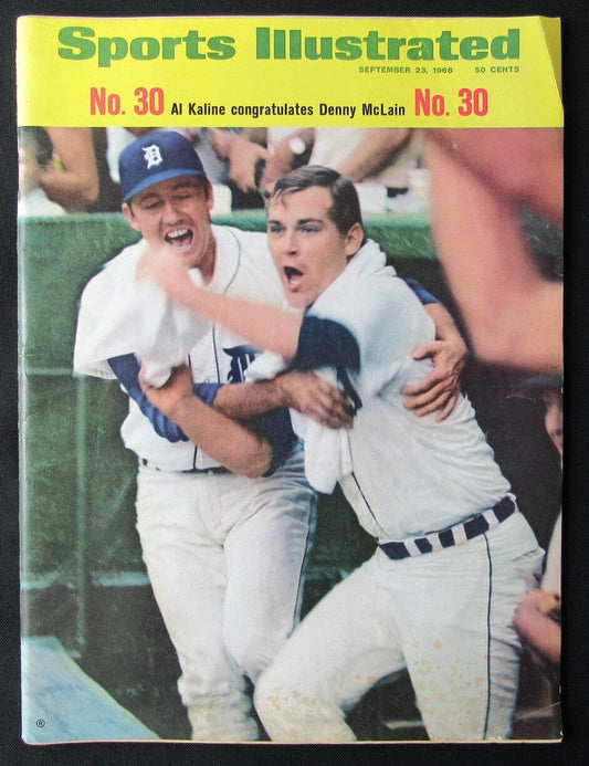 1968 Sports Illustrated Magazine Al Kaline/Denny McClain Detroit Tigers