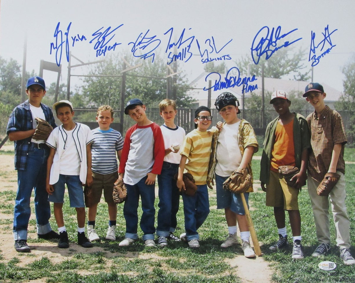 "Sandlot" Multi-Signed/Inscribed by 8 Cast Members 16x20 Photo JSA 214306