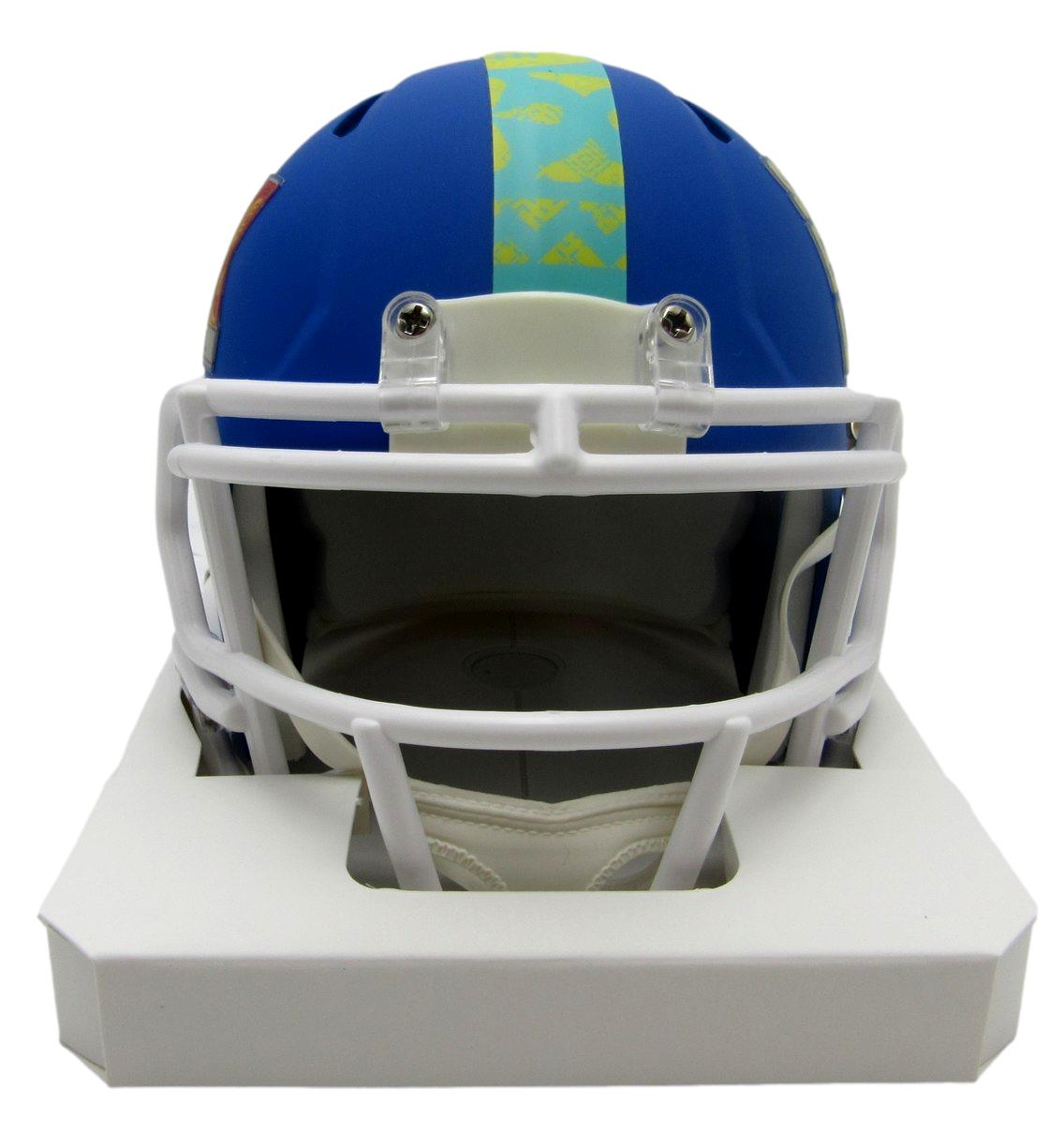 Jaylx Hunt Eagles Autographed SB LIX Blue Football Mini Helmet PSA/DNA 214308