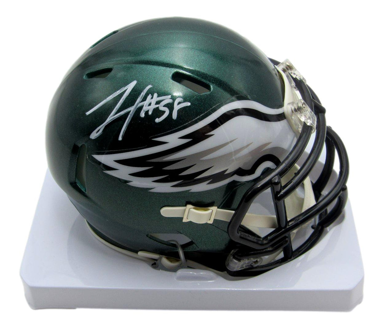 Jaylx Hunt Eagles Signed/Autographed Speed Mini Helmet PSA/DNA 214307