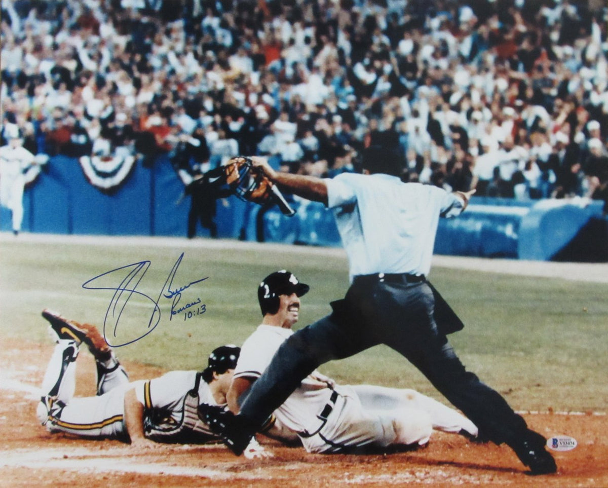Sid Bream Signed/Autographed 16x20 Photo The Slide Braves BAS 214311
