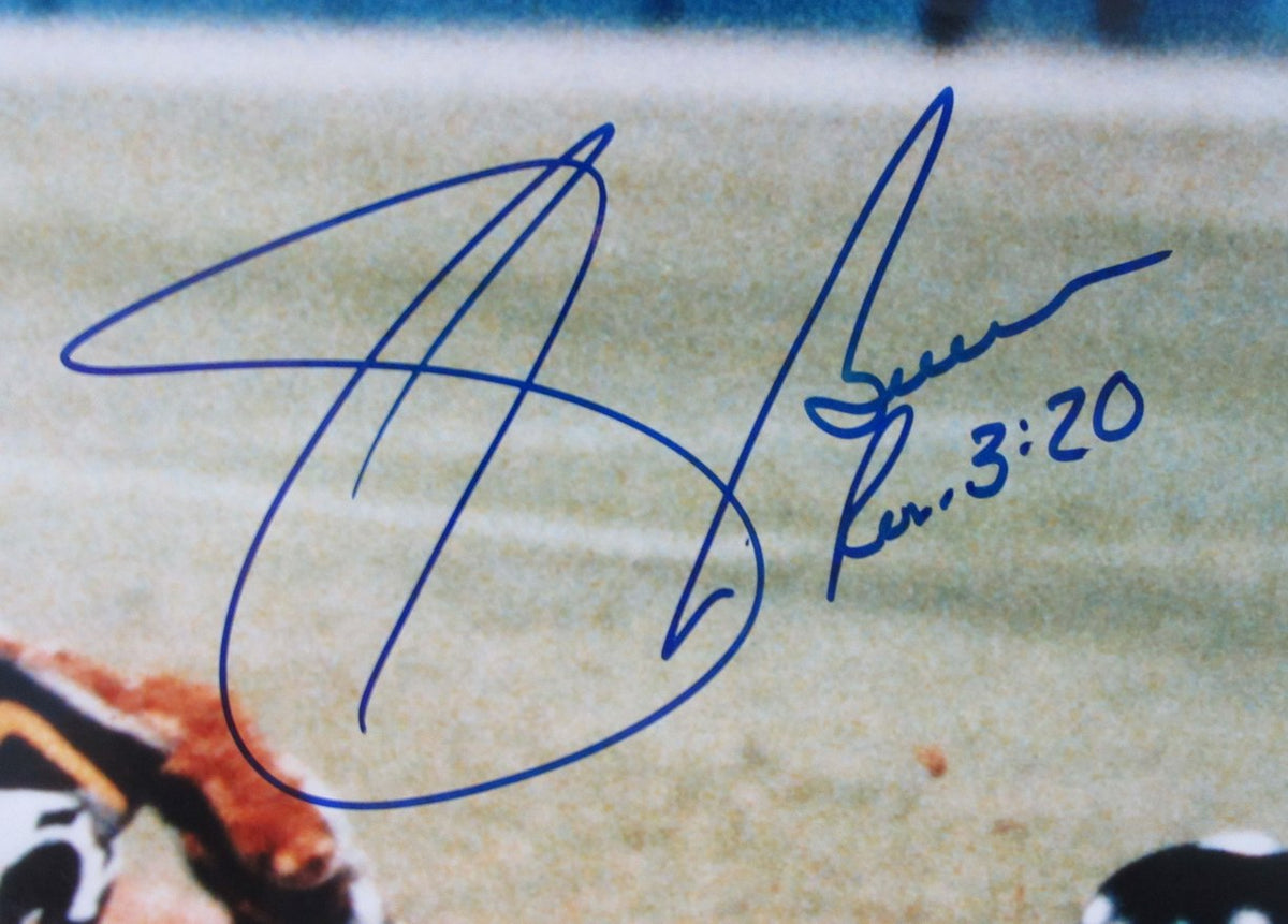 Sid Bream Signed/Autographed 16x20 Photo The Slide Braves BAS 214315
