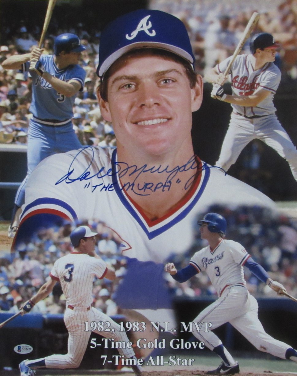 Dale Murphy Signed/Inscribed "The Murph" 16x20 Photo Atlanta Braves BAS 214312