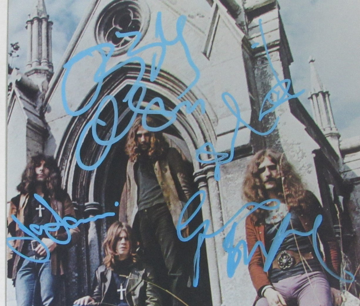 Black Sabbath OZZY OSBOURNE + 3 Multi-Signed 11x14 Photo Beckett LOA 1214328