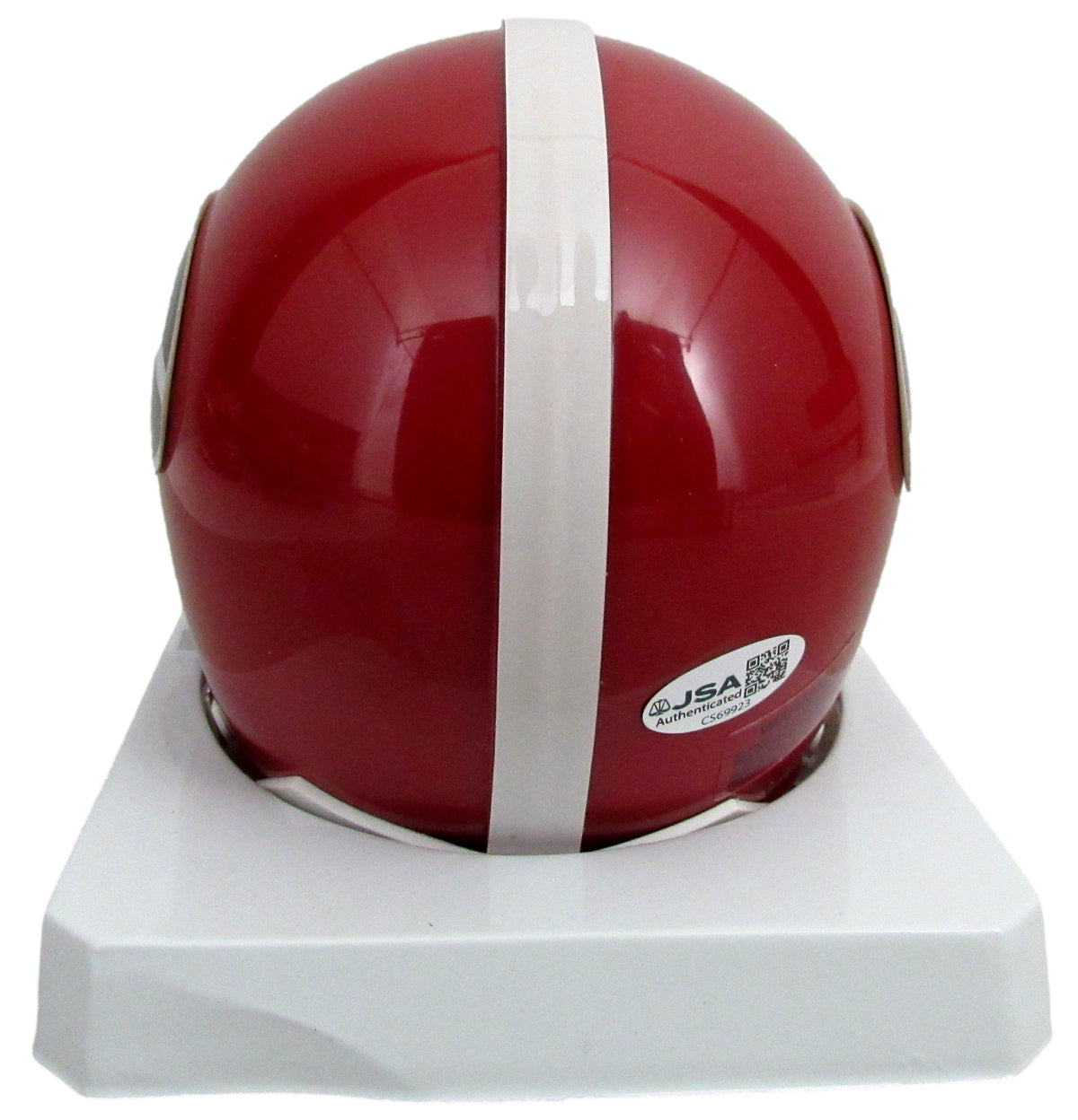 Vince Dooley Signed/Inscribed Univ of Georgia Mini Football Helmet JSA 213262