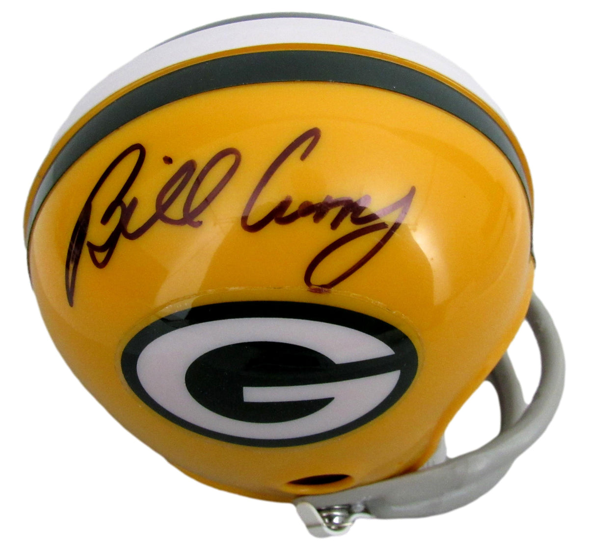 Paul Hornung/Bill Curry Signed/Auto Packers Mini Football Helmet JSA 213267