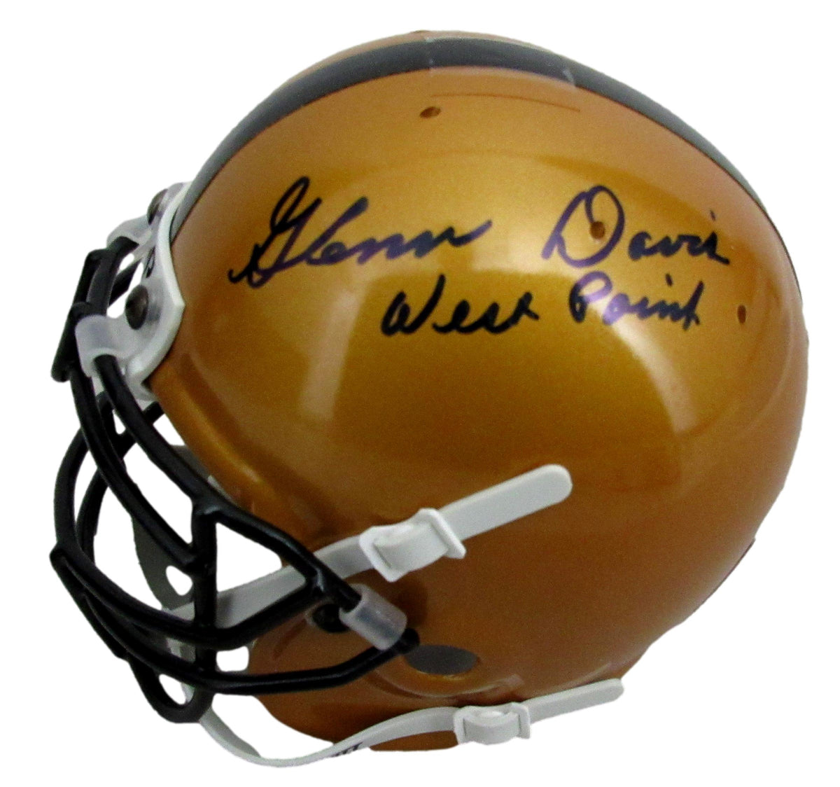Glenn Davis 1946 Heisman Signed/Inscribed Army Mini Football Helmet JSA 213268