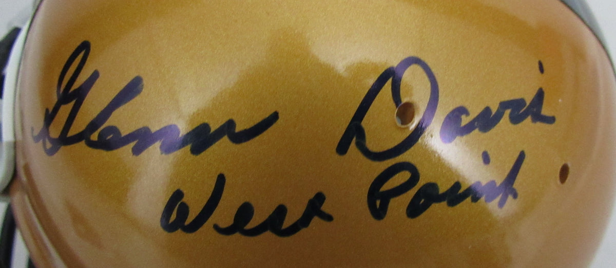 Glenn Davis 1946 Heisman Signed/Inscribed Army Mini Football Helmet JSA 213268