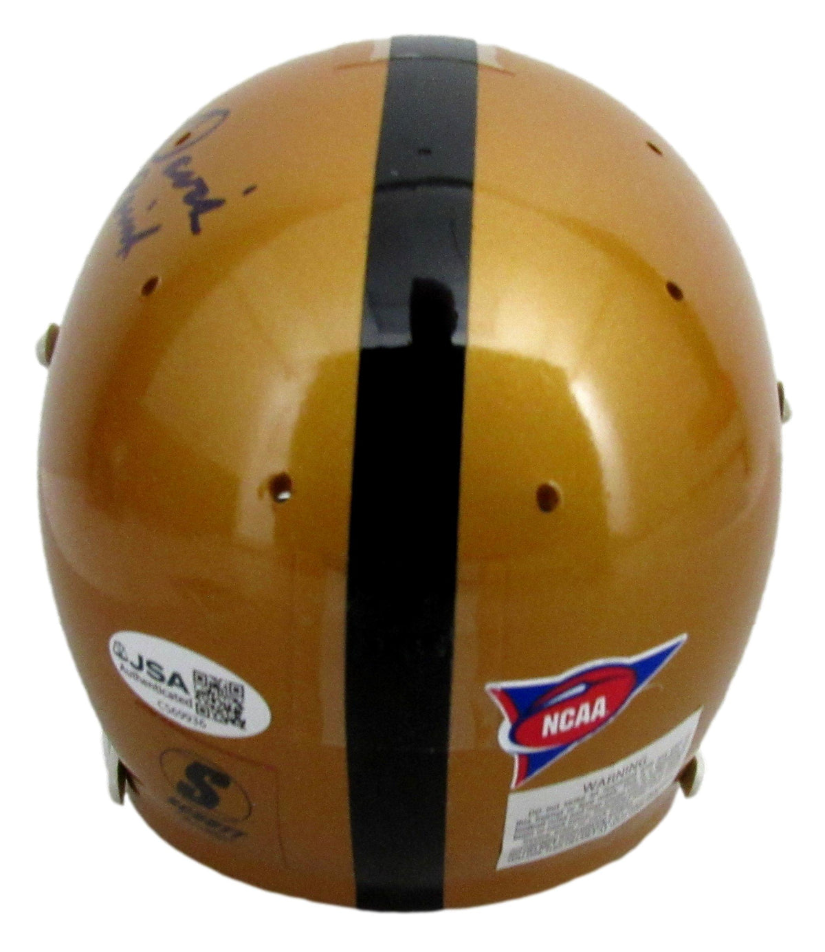 Glenn Davis 1946 Heisman Signed/Inscribed Army Mini Football Helmet JSA 213268