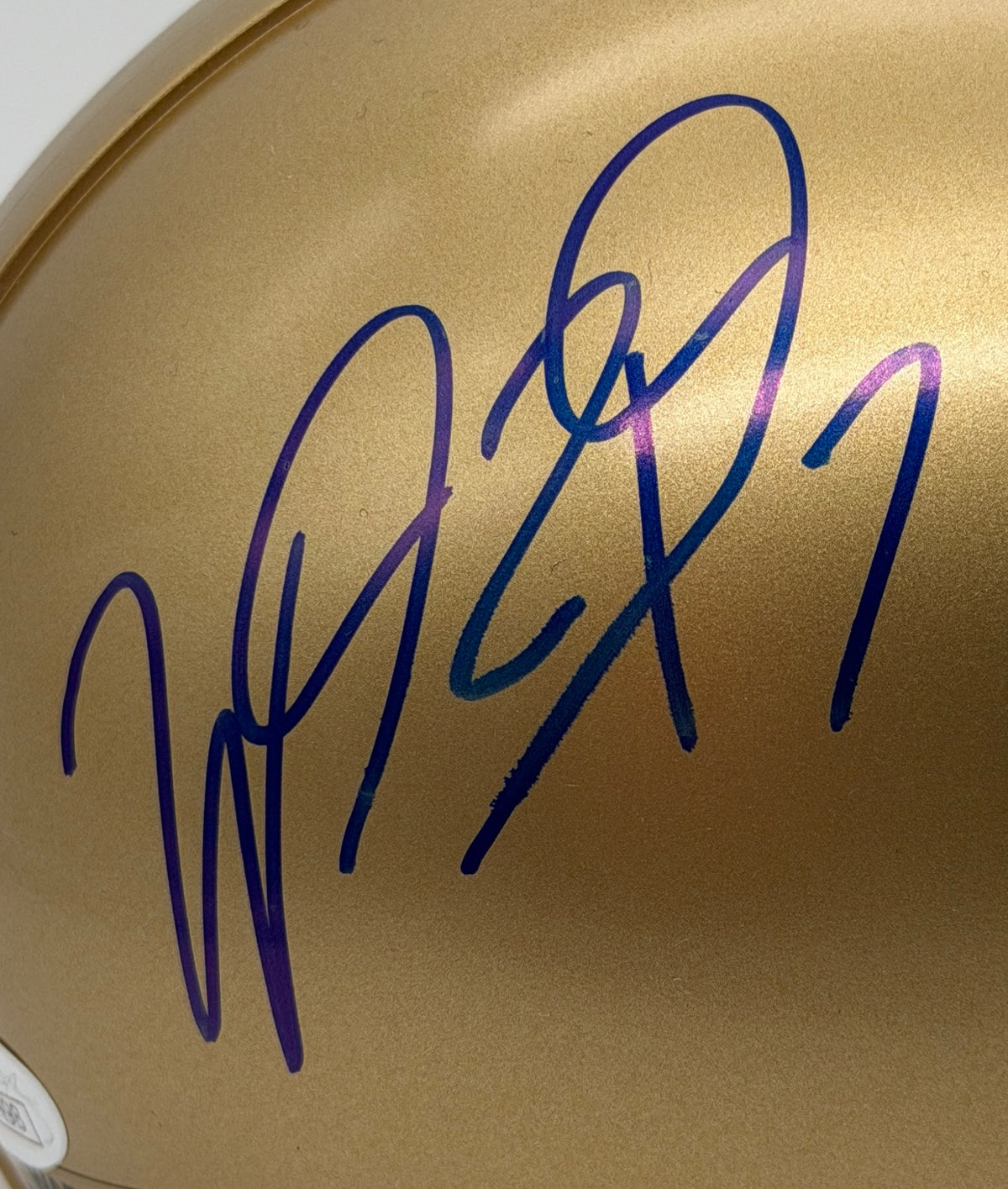 Will Fuller Signed/Autographed Notre Dame Mini Football Helmet JSA 214891
