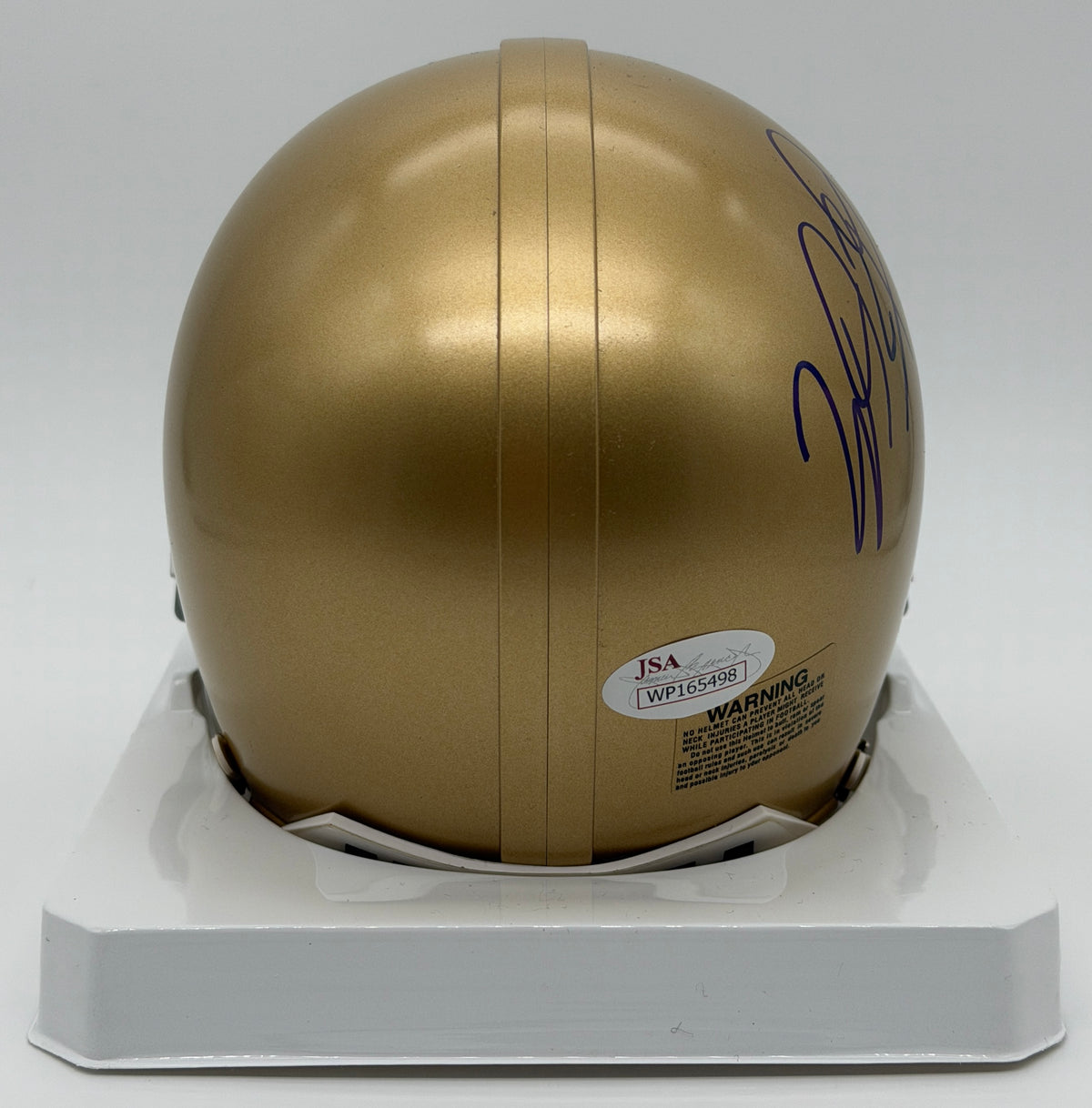 Will Fuller Signed/Autographed Notre Dame Mini Football Helmet JSA 214891