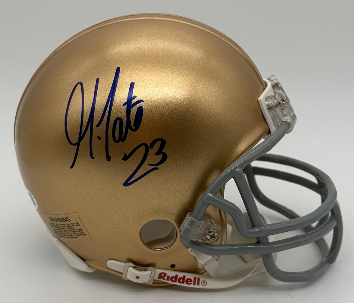 Golden Tate Signed/Autographed Notre Dame Mini Football Helmet JSA 214895