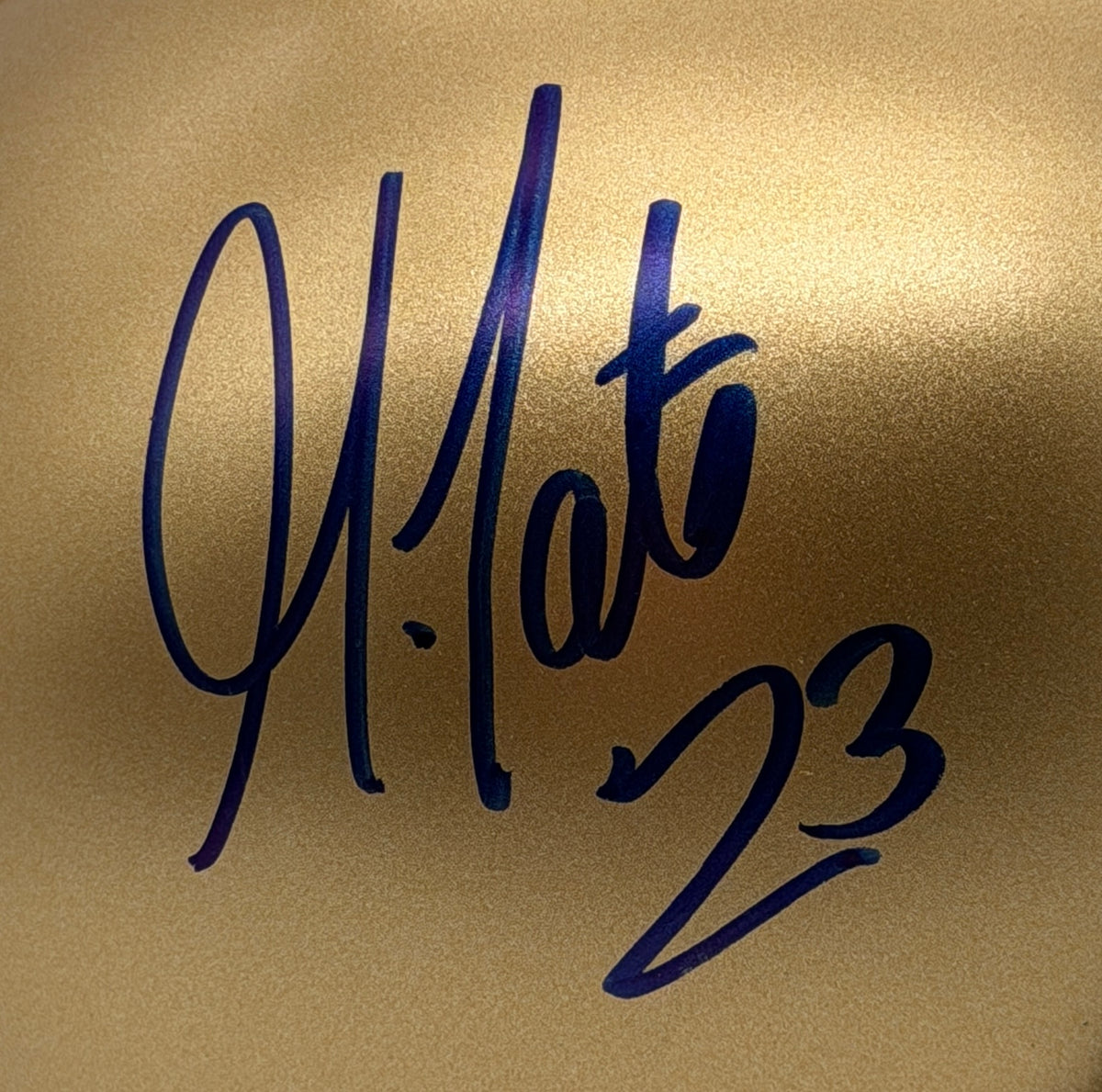 Golden Tate Signed/Autographed Notre Dame Mini Football Helmet JSA 214895