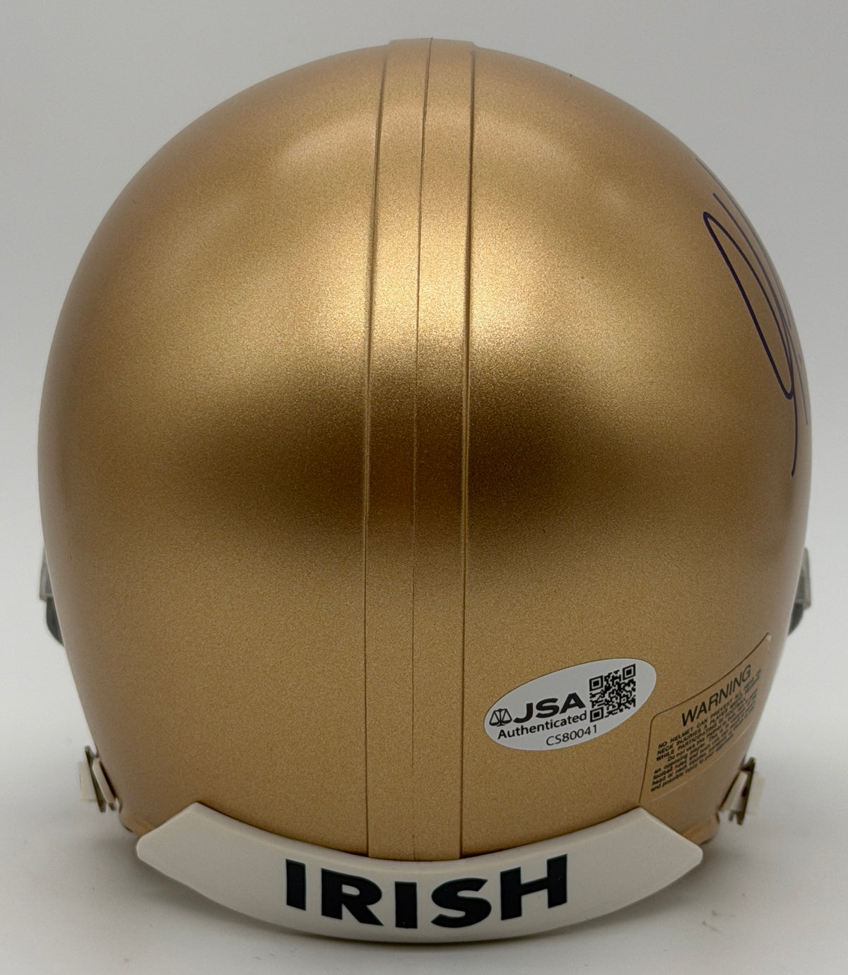 Golden Tate Signed/Autographed Notre Dame Mini Football Helmet JSA 214895