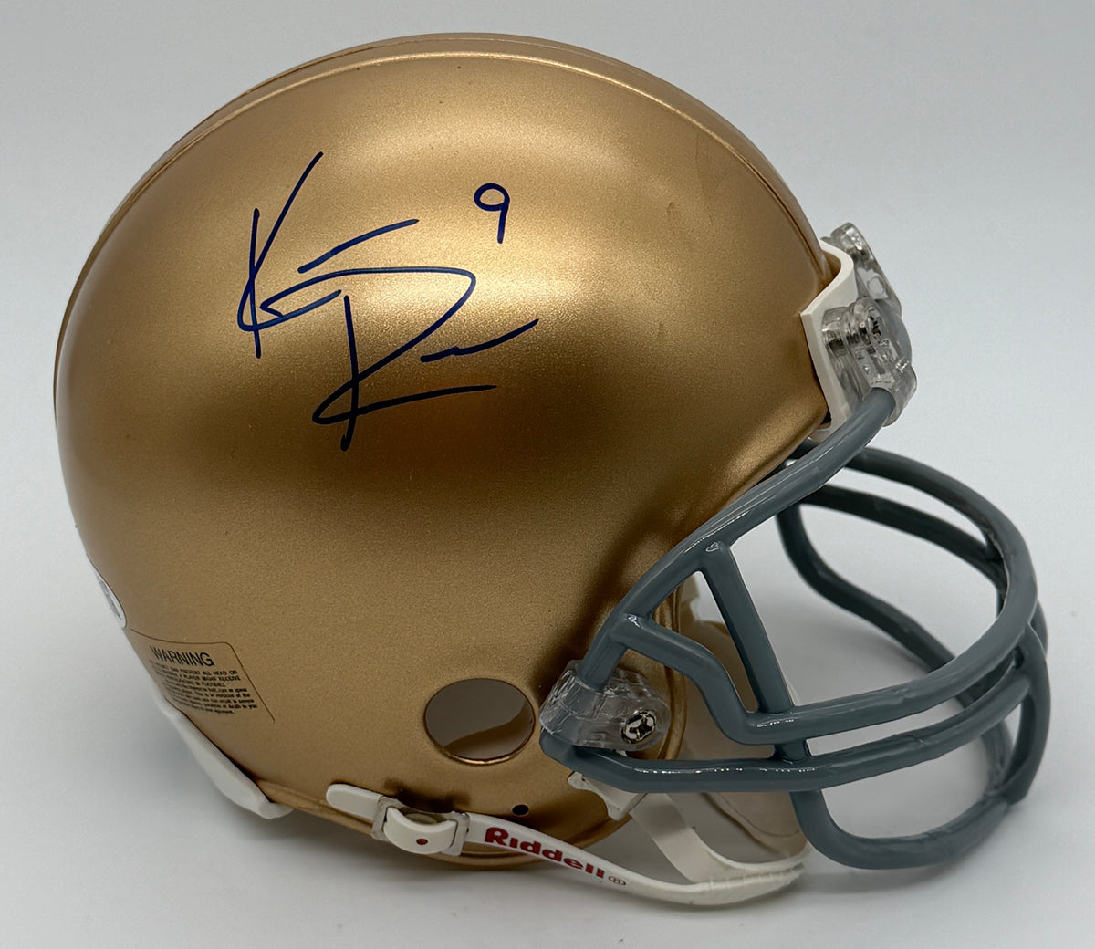 Kyler Rudolph Signed/Autographed Notre Dame Mini Football Helmet JSA 214896