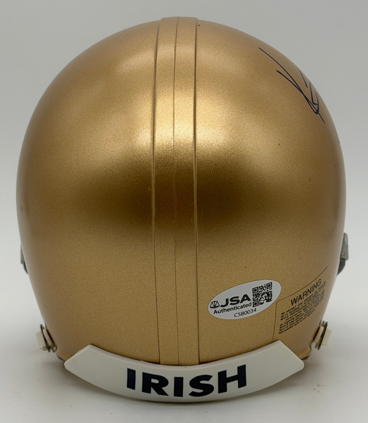 Kyler Rudolph Signed/Autographed Notre Dame Mini Football Helmet JSA 214896
