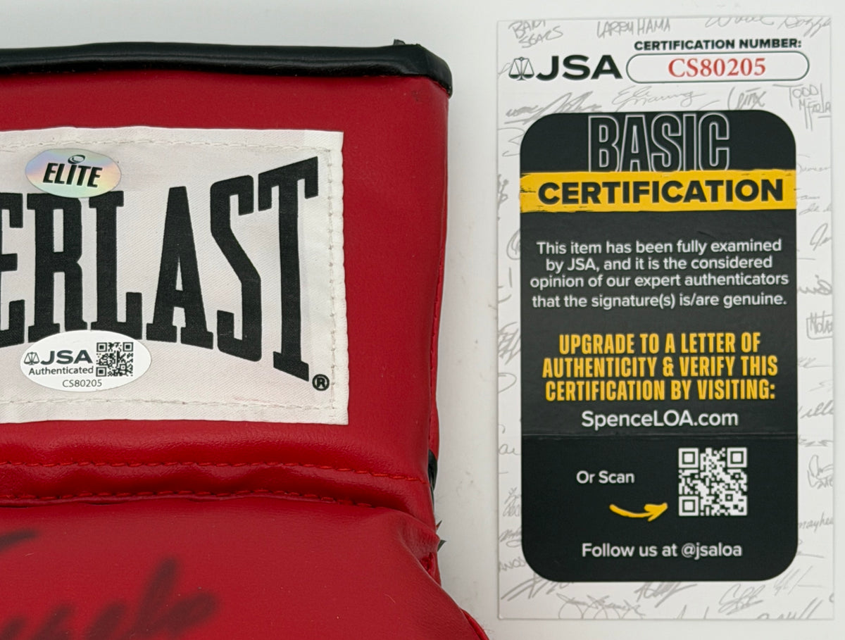 Angelo Dundee Signed/Autographed Red Right Everlast Boxing Glove JSA 214883