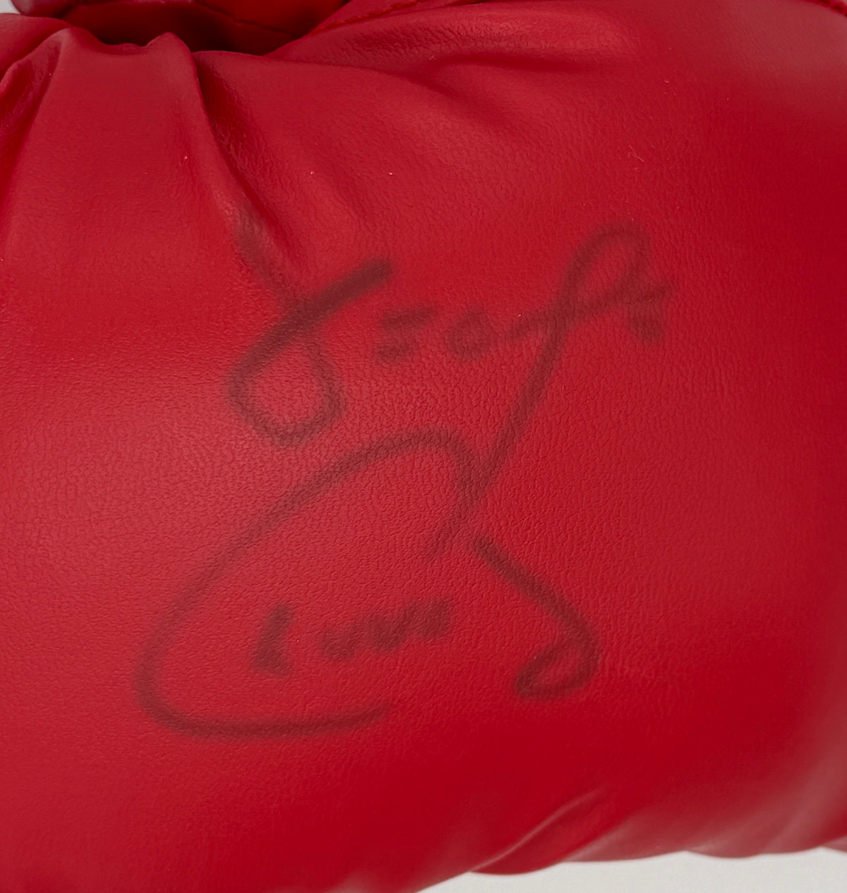 George Chuvalo Signed/Autographed Red Left Everlast Boxing Glove JSA 214884
