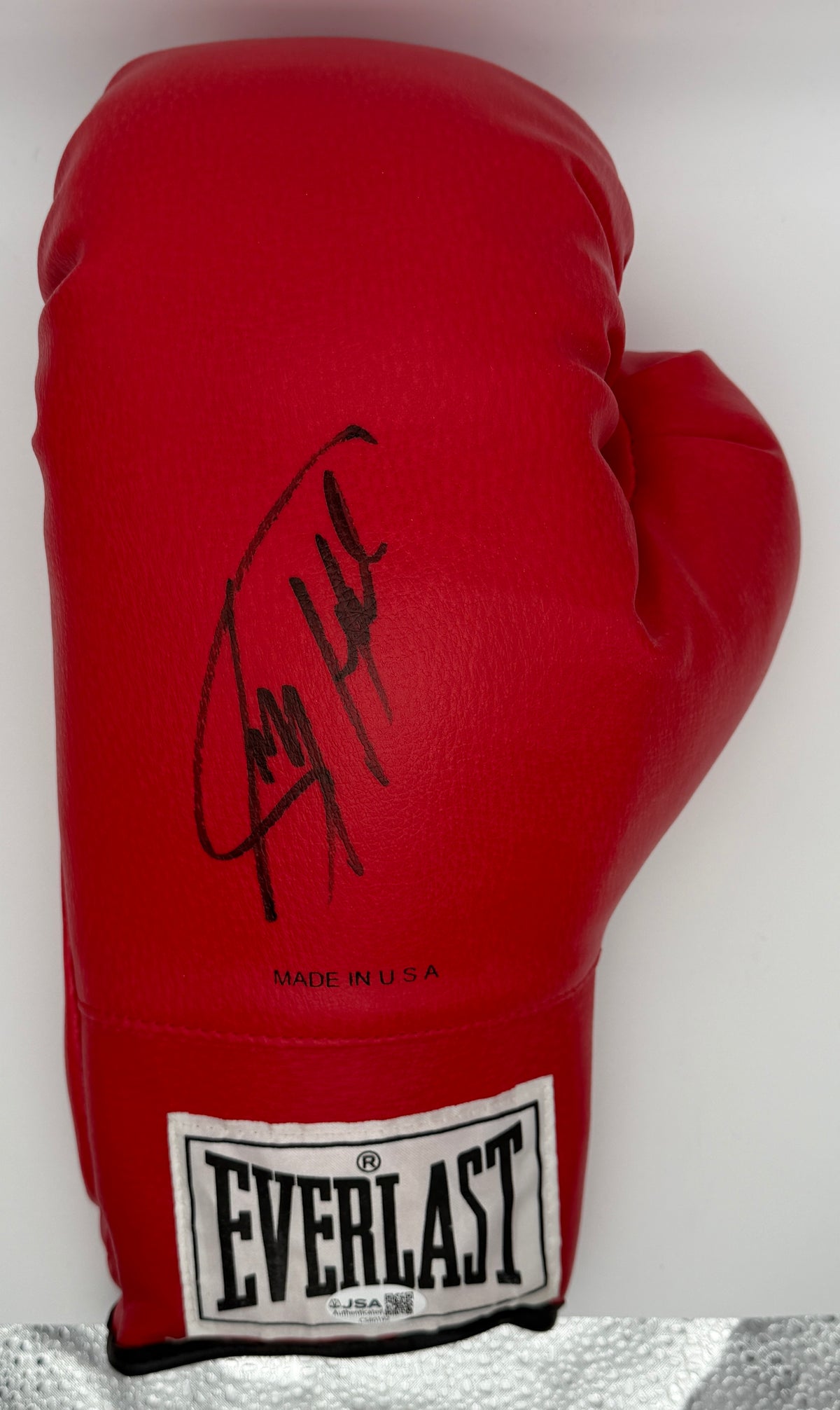Larry Holmes Signed/Autographed Red Left Everlast Boxing Glove JSA 214886