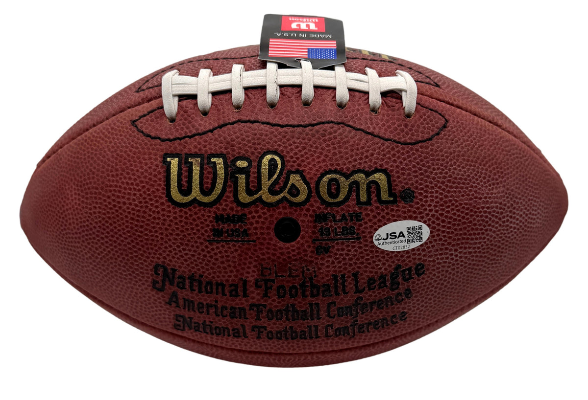 Lawrence Taylor NY Giants HOF Signed Official Wilson NFL Football JSA 214762