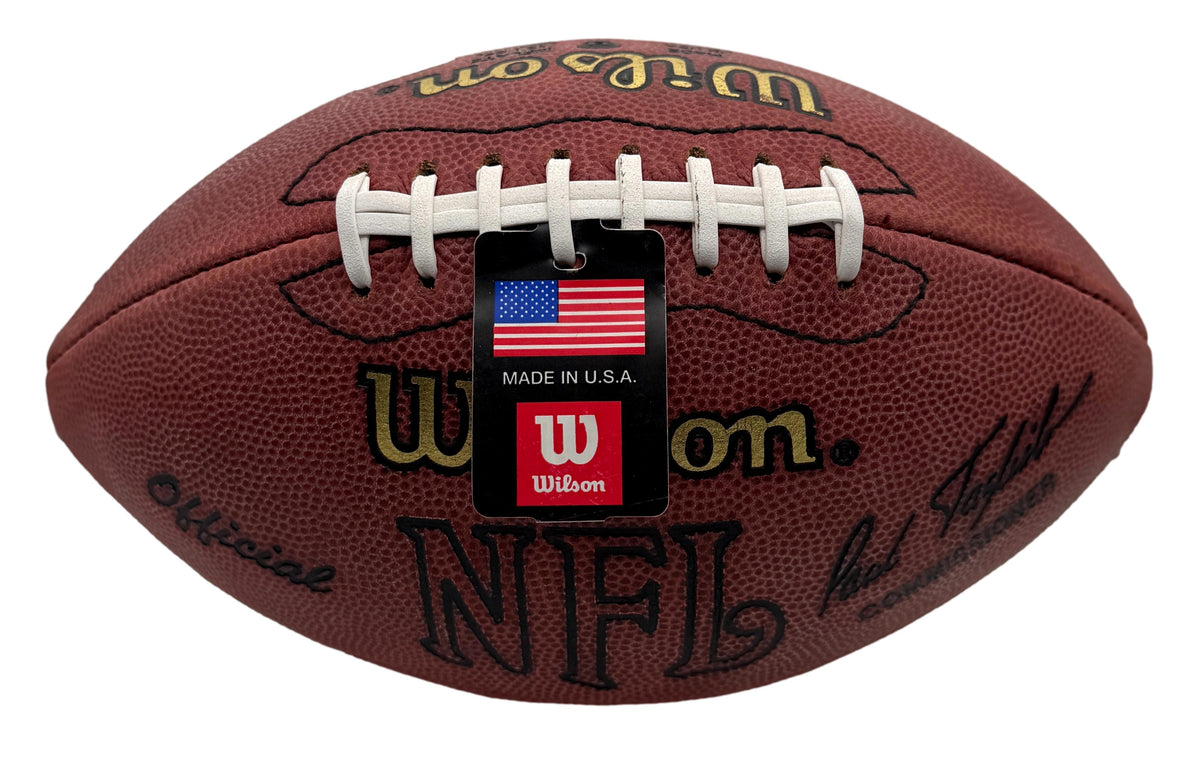 Lawrence Taylor NY Giants HOF Signed Official Wilson NFL Football JSA 214762
