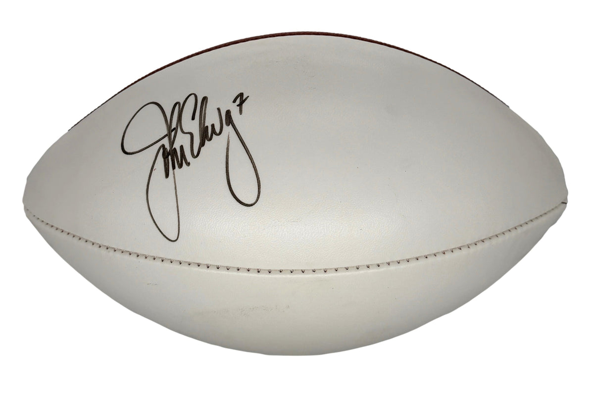 John Elway HOF Denver Broncos Autographed Official Wilson NFL Football JSA 14765
